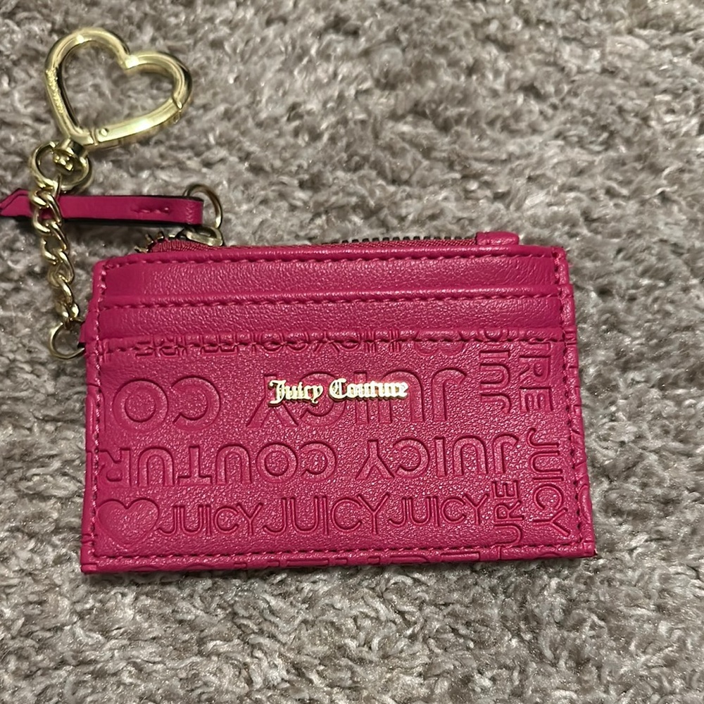 Juicy Couture Pink Key and Card Holder